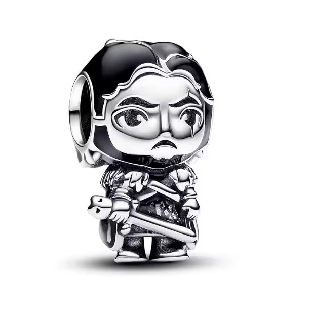 Pandora Charm Moments 793137C01 Jon Snow，Viene con embalaje de caja de regalo original. - 1