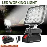 Luz LED Portátil Para Batería Makita 4In Spot De Mano Sin Cable Para Trabajo Al Aire Libre Pesca Y Emergencias Herramienta No Incluye Batería Ni USB - details 0