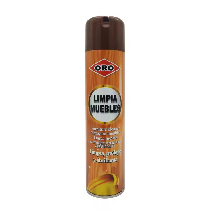 ORO Limpia muebles spray, 300ml, Limpiador y abrillantador de muebles y otras superficies de madera. - 1