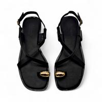 Calzados soraia, Sandalias Planas de Mujer con anillo dorado y Detalles Metálicos, Estilo Minimalista con Tira Dedo, Diseño Elegante para Verano, Perfectas para Playa, Paseos o Eventos Casuales ✅ Entrega 24/72h a España (península) Playa Metal Playa Playa - details 8