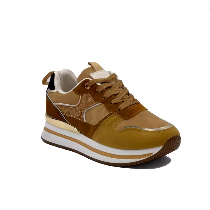JZ Hermanos Zapatillas urbanas multitextura para mujer - 1