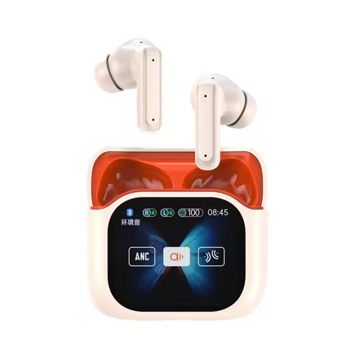 Auriculares inalámbricos Bluetooth 5,4 with Pantalla táctil multimunicón Y 5 Modos de ecualización, intraauriculares Estéreo de graves de 48 h with Cancelación de ruido ANC, IPX7 para Android/iOS. - 1