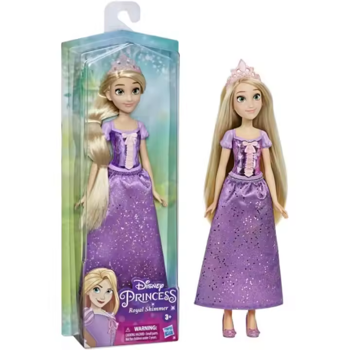 Muñeca Rapunzel princesa Disney Princess Royal Shimmer Hasbro edad +3 años brillo real CPA79031 - 1