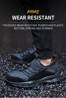Zapatos De Seguridad Para Hombre Zapatillas De Trabajo Con Punta De Acero Ligeros Botas De Seguridad Antipinchazos Sneakers Con Kevlar - details 2