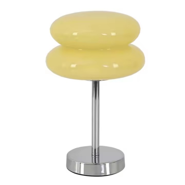 Lámpara De Mesa LED De Vidrio Italiano Diseñador Para Decoración Del Hogar Luz Nocturna Para Lectura Y Estudio Adecuada Para Dormitorio - 1