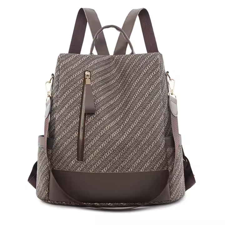 Mochila antirobo para Mujer, Cuero PU Bolso Casual,Impermeabilización,para Todos Los Días, Viajes Cortos, Trabajo - 1