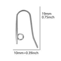 50/100PCS Tenedores De Aretes De Acero Inoxidable Color Plata Para Fabricación De Joyas DIY Gancho De Hierro Para Aretes Suministros De Enlaces - details 9
