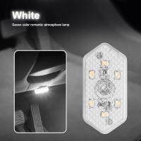 Luz LED Multicolor Para Coche Sin Cable Lámpara De Techo Sensor Mini USB Recargable Accesorios Interiores Para Automóvil - details 12