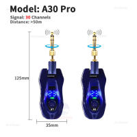 Transmisor Y Receptor De Audio Inalámbrico Para Guitarra Sistema De Dispositivo De Comunicación Para Instrumento De Viento Electrónico Saxofón EWI5000 4000 Peso 200g - details 11