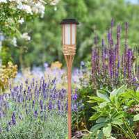 Lámpara Solar LED Efecto De Llama De Bambú Impermeable Iluminación De Jardín Torches De Jardín Paisajismo Exterior Luz - details 8