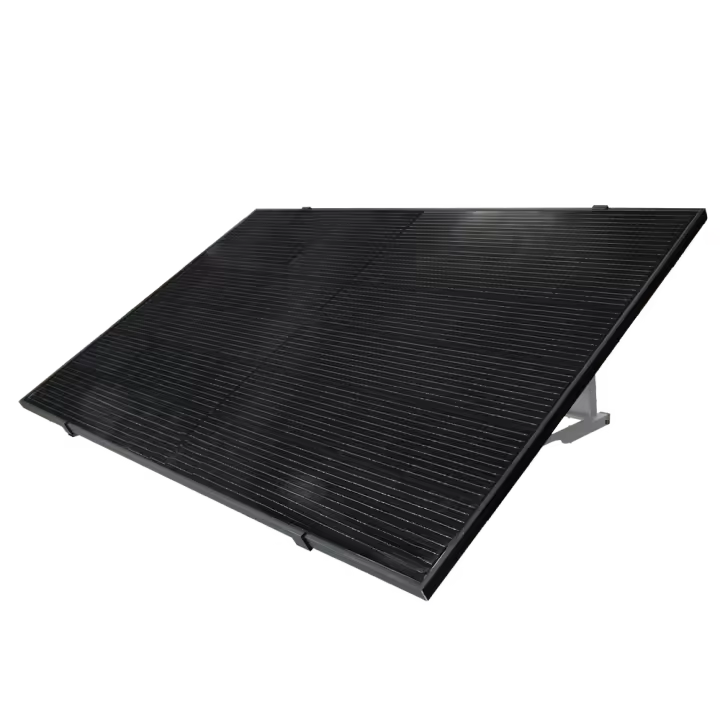 TSUN Kit Solar Pop Up - Panel Full Black 400W - Microinversor M400 400W - Soporte para instalación en suelo - Conexión WiFi vía Smart Plug - Permite conectar hasta 11 kits juntos - 1