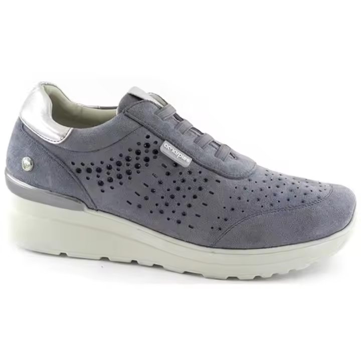 Amarpies zapato confort para mujer ast28304 color azul - 1
