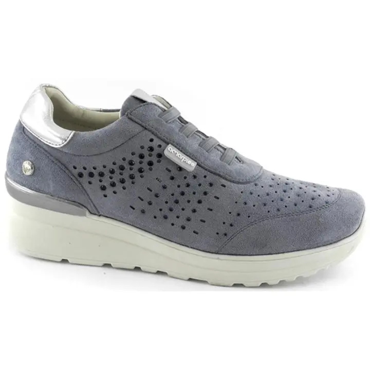 Amarpies zapato confort para mujer ast28304 color azul - 1