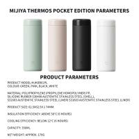Xiaomi Mijia Termo De Acero Inoxidable 350ml Taza Aislada Portátil Para Exteriores Botella De Agua Té Café Termos Con Aislamiento Térmico De 6 Horas - details 14