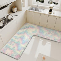 Carpete De Cocina En Forma De L Absorbente De Pelo Largo Para Sala De Estar Dormitorio Mesa De Café Puerta Y Baño - details 8