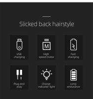 Cortador De Pelo Kemei 10W Para Hombres Trimmer De Barba Corte Profesional Con Cuchilla T Blada De Acero Inoxidable Sin Cable - details 3