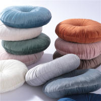 Cojín Redondo De Tatami 35x35cm Almohada Suave Para Sofa Cama Silla Piso Decoración Del Hogar Cojín De Asiento Beige Rosa Verde Naranja Azul Gris - details 1