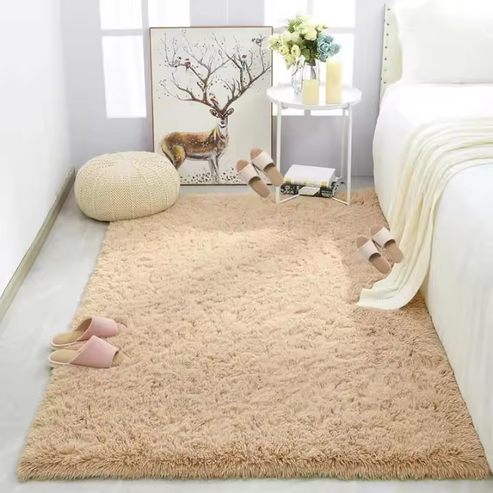 Carpetas De Piso Para Habitación De Niñas Rosa Suaves Y Gruesas Alfombra Grande Para Dormitorio Decoración Del Salón Alfombras Para Cama De Niños MOV - 1