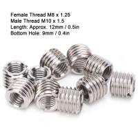 10Pcs Tornillo De Inserción De Acero Inoxidable Freno De Hilo Reparación De Tubo Reductor Herramienta De Conversión De Tornillos - details 4