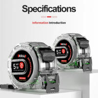 Cinta Métrica Fluorescente De Alta Precisión 5 Metros Gruesa Impermeable Antirroto Resistente Al Desgaste Para Carpintería Y Bricolaje - details 1