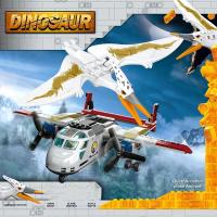 Bloques De Construcción Dinosaurio Mundo Serie Parque Caza Tormenta Pterodáctilo Avión Para Niños Juguetes Educativos Regalos De Vacaciones - details 0