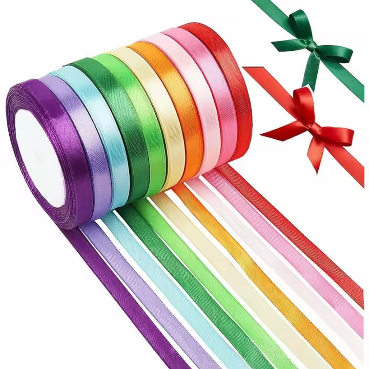10 Rollos de tarjeta de Raso para reguna, tarjeta de regalo de Navidad para manualidades de decoración del Hogar, embalaje C - 1