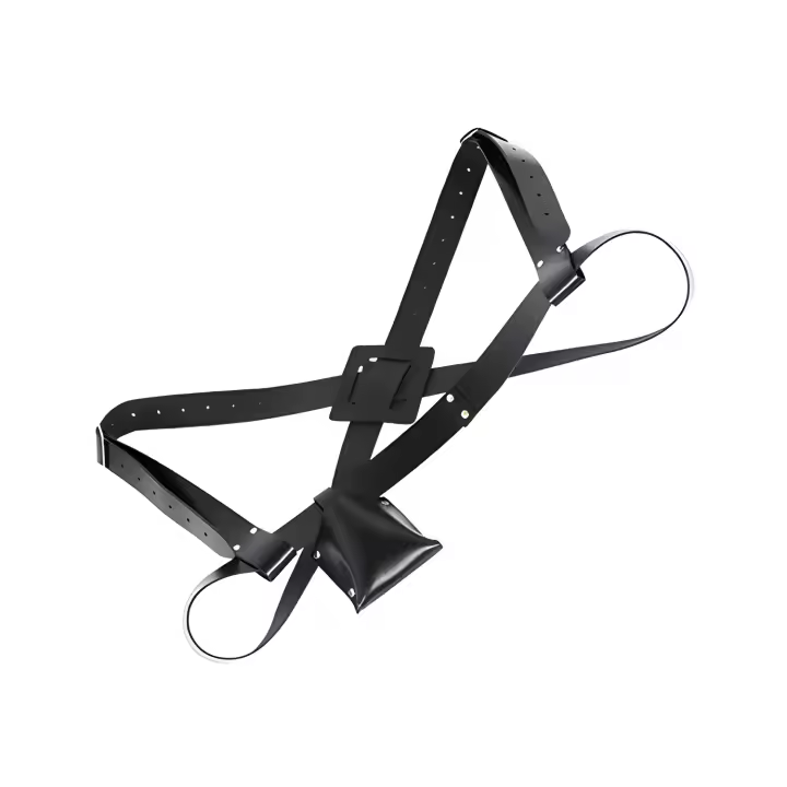 arnes porta estandarte piel ref.801 negro - 1