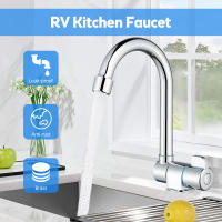 Grifo De Cocina Plegable Cromado De Latón Rotación De 360 Grados Para Ventana Interior Hilo G1/2 Monomando Agua Fría - details 0