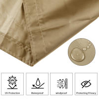 Cubierta De Privacidad Para Balcón Protección UV 95% Telas De Sombra Impermeables Para Patio Jardín Piscina Decoración De Porche - details 4