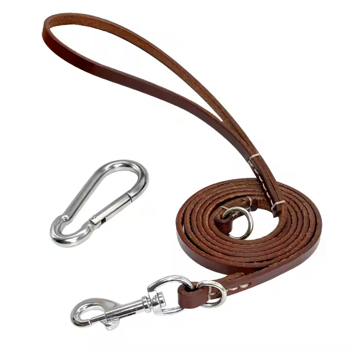 Correa De Cuero Para Perro Pitbull Duradera Con Hebilla De Escalada Adecuada Para Perros Medianos Y Grandes Para Actividades Al Aire Libre - 1