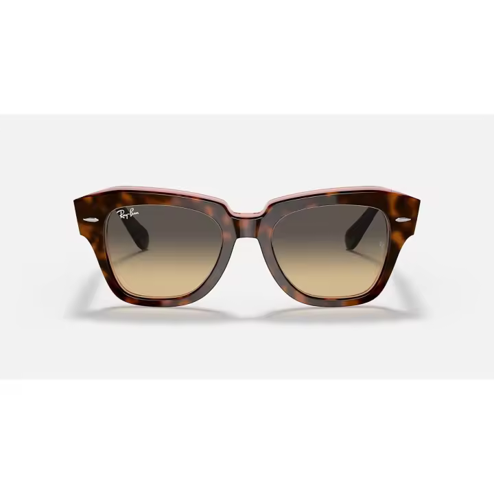 Gafas de Sol Ray-Ban Original Wayfarer State Street, Modelos 0RB2186 901/31 Negro , 0RB2186 1292B1 Havana Gris y 0RB2186 1324BG Havana Rosa, calibre 49mm - 1