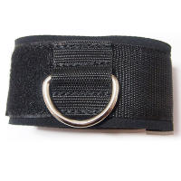 1pcs Cinturones De Tobillo Acolchados Para Máquinas De Cable Cuff De Tobillo Para Gimnasio Extensiones De Piernas Con D-Ring Negro Accesorios De Fitness Unisex - details 1
