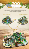 Bloques De Construcción Zoo DIY 4800+ Piezas Mini Bricks Modelo De Parque Desértico Juguete Interactivo Para Padres Y Niños Para Adultos Y Niños - details 16