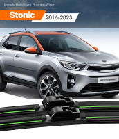 2pcs LimpiaParabrisas Delantero Para Kia Stonic 2016-2023 Plegables En Rama De Búho De Goma Natural Accesorios De Ventana - details 0