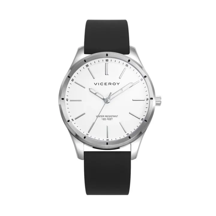 Reloj Viceroy Hombre Acero Correa Negra Silicona 401383-07 - 1