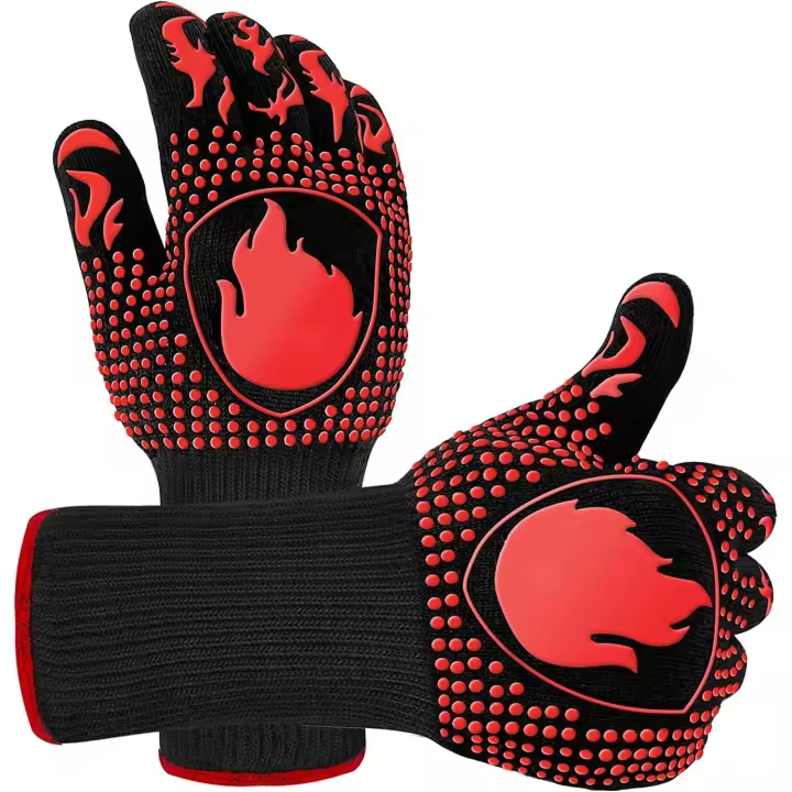 Hasta 800 ℃ / 1472 ℃ para Cocina, Parrilla, Hornear, Microondas Restaurantes Barbacoa, Guantes para Horno Resistentes al Calor - 1