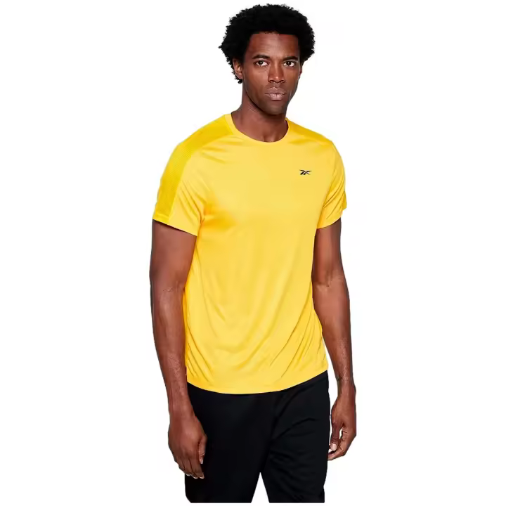 Camiseta de Manga Corta Reebok  para unisex en color amarillo - 1