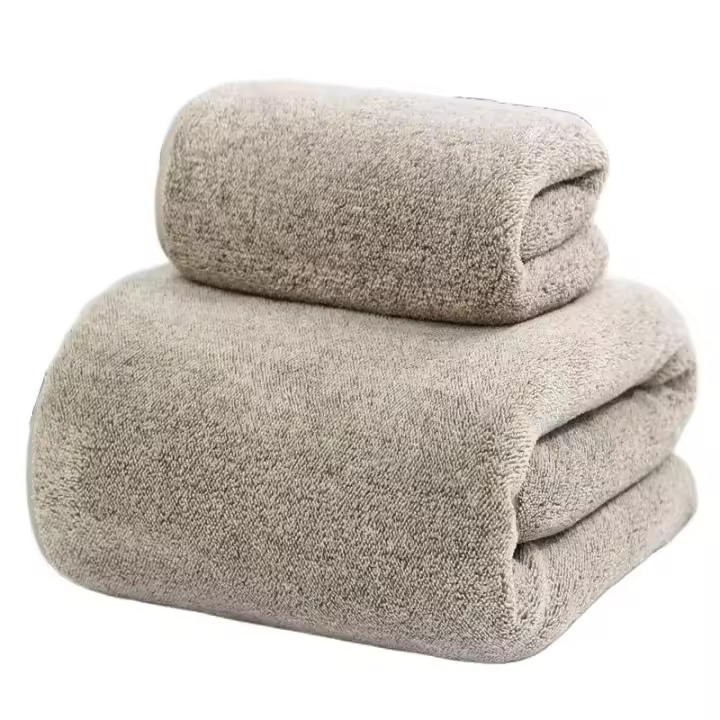 Toalla De Baño Grande De Fibra De Carbón De Bambú Gruesa Toalla De Rostro De Alta Densidad Toalla De Hogar Para Baño Y Cocina Toalla De Microfibra Absorbente Y Secado Rápido - 1