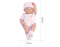 Muñeca Bebe Reborn De 35cm Silicona Realista Para Niñas Y Niños Muñeca Emoticon Llorando Juguete Interactivo Para Niños Mayores De 3 Años - details 0