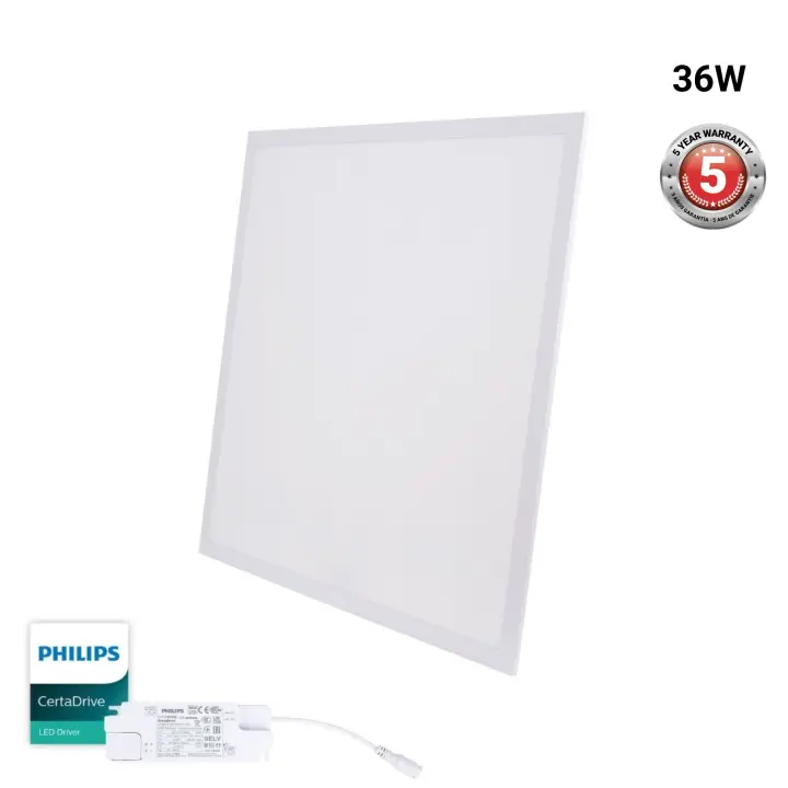 Barcelona LED Panel LED empotrable Backlight 60x60cm - 36W - 3800lm - Driver Philips - UGR22 - IP40 - 1