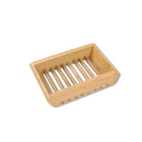 Porta Saboneta De Bambú Natural Madera Soporte Para Baño Almacenamiento Portátil Placa Caja Contenedor Decoración Del Hogar - details 2