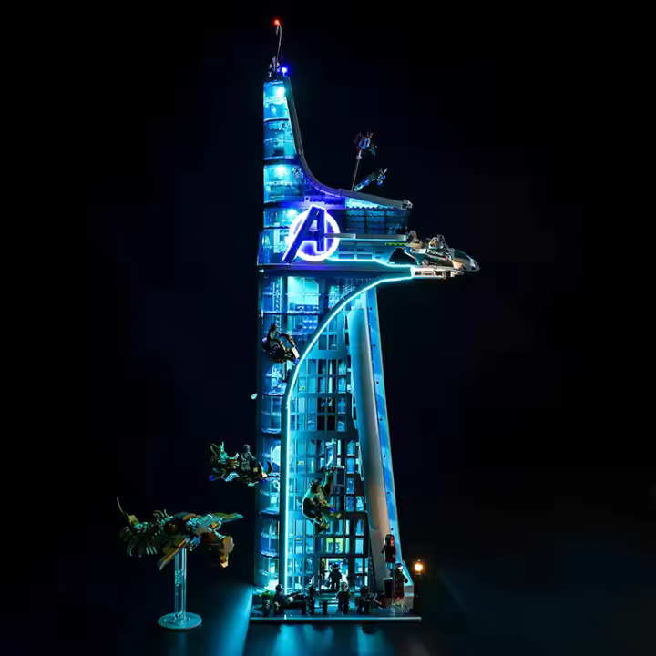 Set De Iluminación LED LocoLee 76269 Para Bloques De Construcción Avengers Tower Accesorios De Iluminación Incluidos - 1