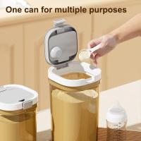 Contenedor De Almacenamiento De Alimentos Airtight Con Cuchara 800/1300/1800ml Jars De Cocina Para Harina Azúcar Café BPA-Free Pila Superior Fácil De Limpiar - details 1