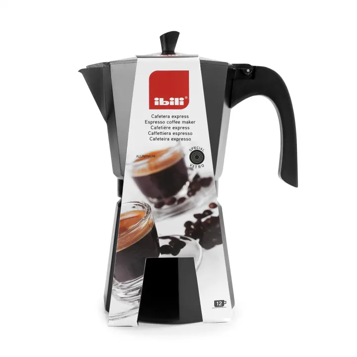 IBILI   REF.612209    CAFETERA EXPRESS NEGRA 9 TAZAS - 1