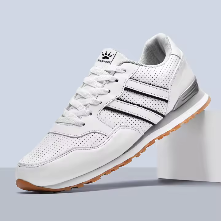 Zapatillas De Correr Para Hombre 2024 SNORW Casual Ligera En Gamuza Y Malla Transpirable Zapatillas De Deporte Al Aire Libre Clásicas Para Jogging - 1