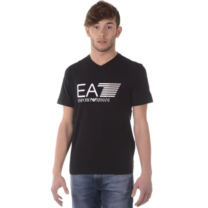 Emporio Armani EA7 Camiseta Algodón Hombre Negro 3 ZPT63PJ03Z 1200 - 1