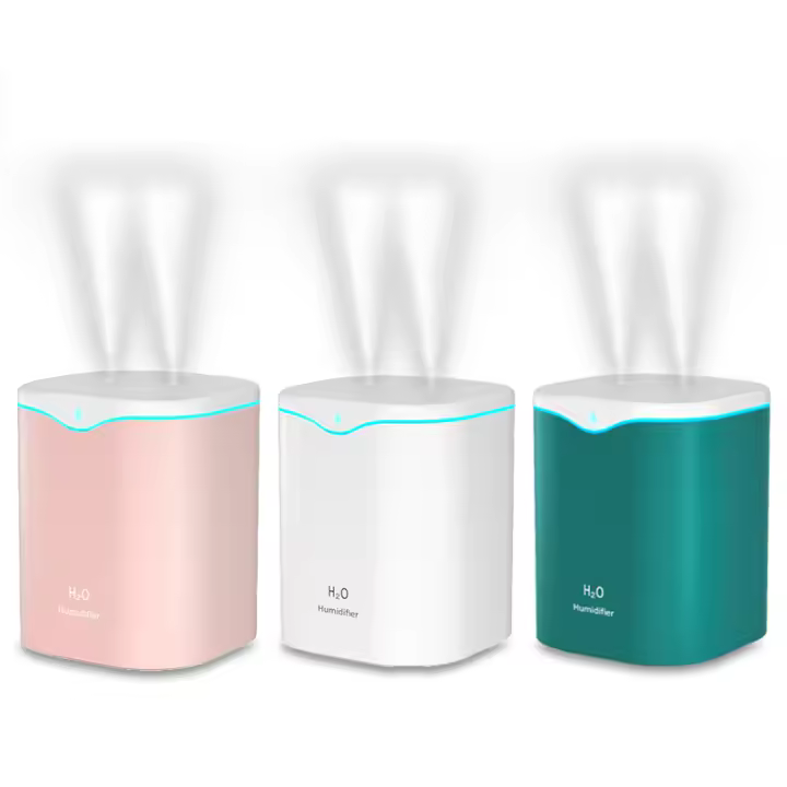 Humidificador De Escritorio USB 2000ML Con Doble Spraying Para Aromaterapia Y Cuidado De La Piel Mist Frío Purificador Para Hogar Oficina - 1