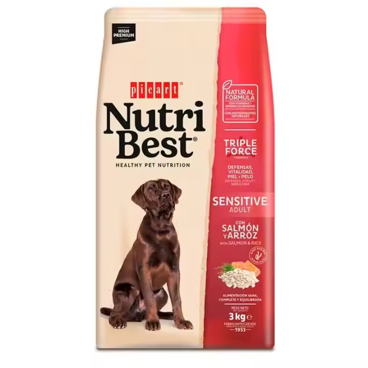 Picart Nutribest Adult Sensitive Salmón & Arroz 15 Kg - 1