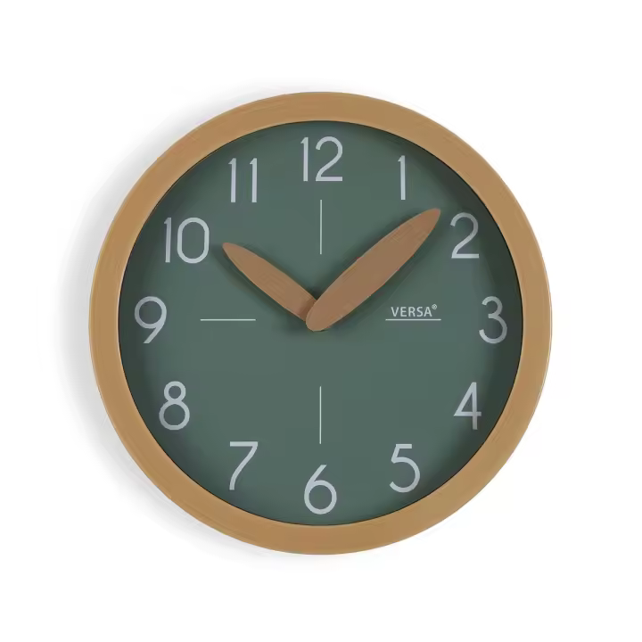 Reloj de Pared Versa Verde Plástico Minimalista 4,1 x 30 x 30 cm - 1