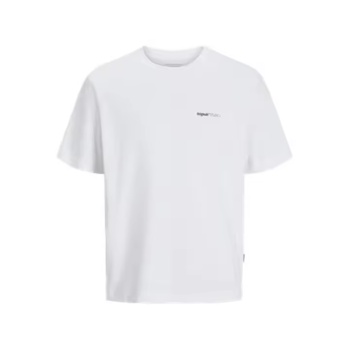 Camiseta JACK & JONES JORVARENNA PAINTED BACK TEE SS CRE NECK 12273646 Blanco Blanco - 1